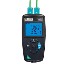 P01654822 Chauvin Arnoux C.A 1822 2-Kanal-Taschenthermometer Produktbild front M