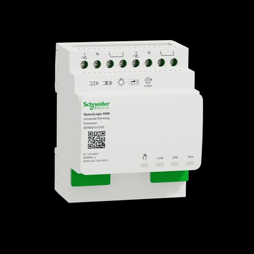 MTN6810-0102 Schneider E. SPACELOGIC KNX ERWEITERUNG DIMMER Produktbild Front View L