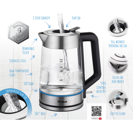 6451 6912 Trisa Wasserkocher Easy Fill 2L Produktbild