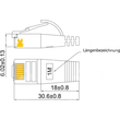 PKW-STP-SLIM-KAT6 0.15 WIREWIN SLIMPATCH KABEL CAT6 GESCHIRMT 0,15M GRAU Produktbild Additional View 1 S