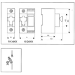 102653.24ABF50 Tytan II Lasttrenn- schalter 50A Blinkmelder 3-polig Produktbild Additional View 1 S