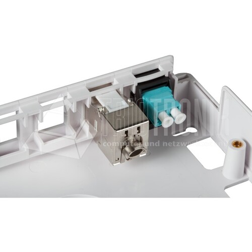 125460 Wirewin Patchpanele 12-Port Aufputzbox Grau Plastik für Keystone Produktbild Additional View 1 L