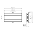 PFB3402 Vogels Adapterbar 290mm silber/schwarz Produktbild Additional View 1 S