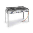 149614 Hendi Grillsystem Greenfire mit 4 Brennern, 22 KW, mit Rollenunterbau Produktbild 1 S