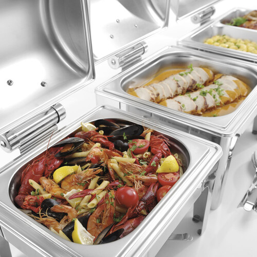 204832 Hendi Chafing Dish Tesino elektrisch, rund, (D)405 mm, 6.8 Liter Produktbild Additional View 1 L