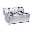 207307 Hendi Fritteuse MasterCook, 2x8 Liter, 2x3250 W, 230 V, Edelstahl Produktbild 1 S