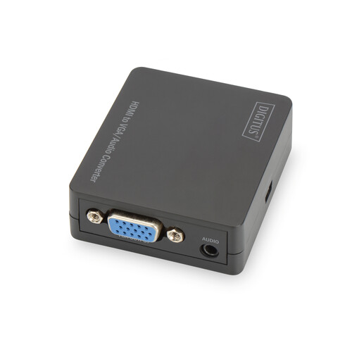 DS-40310-1 Digitus Converter HDMI VGA+Audio Auflösung 1080p, 3,5mm Audio Produktbild Additional View 1 L