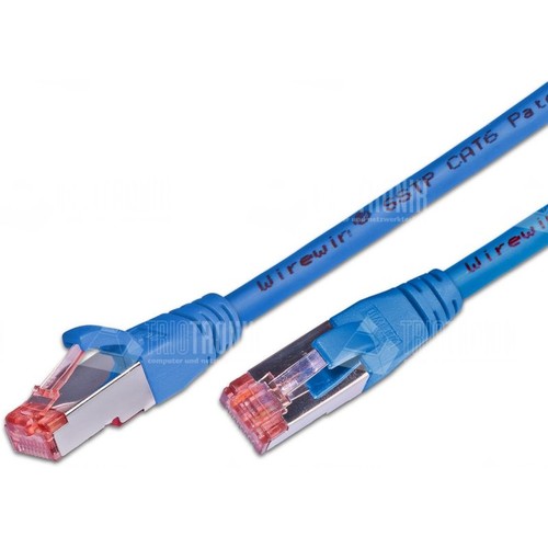 PKW-PIMF-KAT6 0.25 BL Wirewin Wirewin KAT6 Patchkabel   RJ45 S/FTP, LSOH blau Produktbild Additional View 1 L