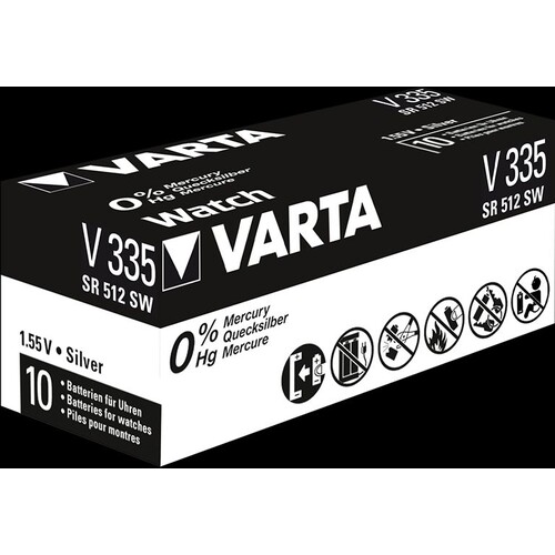 00335101111 VARTA WATCH V335 (1STK.-BL.) Knopfzellenbatterie 1,55V Produktbild Additional View 1 L