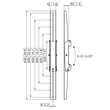 PFS3306 Vogels Display Adapter Strips 630mm Black Produktbild Additional View 1 S