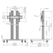 TD1864 Vogels Connect  it Trolley, max. 80 kg, ab 65, PFT8530/2xPUC2718/PFB3407 Produktbild Additional View 1 S