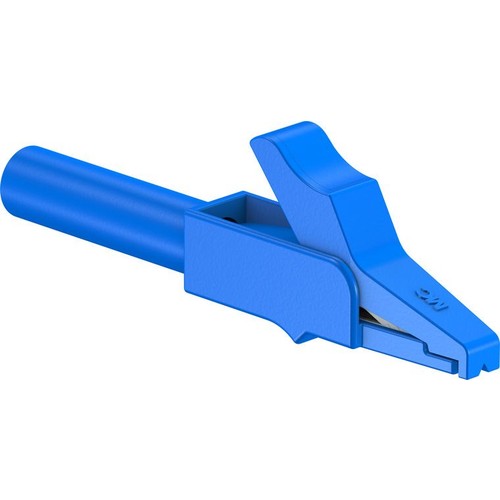 24.0157-23 Multi-Contact SAGK4-K 4mm Sicherheitsabgreifer blau Produktbild Additional View 1 L