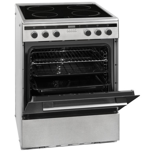 0480041 Exquisit EHI 60-3 Inox A Elektro Standherd H85xB59,5xT65cm Produktbild Additional View 1 L