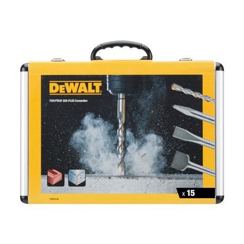 DT9679-QZ DeWalt DT9679 Meißel u.Bohrer  Set 15 tlg. SDS-plus Produktbild Additional View 1 L