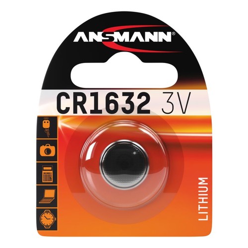 1516-0004 Ansmann Lithium Knopfzelle CR1632 3V 1er Blister Produktbild Additional View 1 L