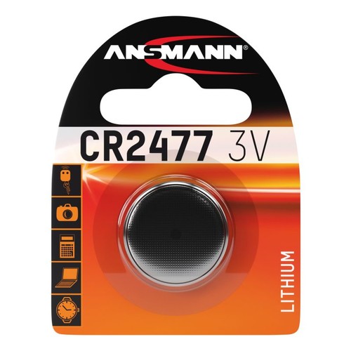 1516-0010 Ansmann Lithium Knopfzelle CR2477 3V 1er Blister Produktbild Additional View 1 L