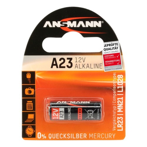 5015182 Ansmann Alkaline Batterie A23 / LR23 12V 1er Blister Produktbild Additional View 1 L