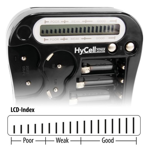 1900-0037 HyCell Batterietester zur Überprüfung von NiCd/NiMH Akkus und Produktbild Additional View 1 L