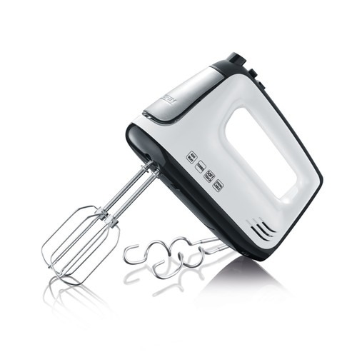 383000 Severin HM 3830 Handmixer, 400W, 5 Stufen, weiß schwarz, Spralkabel Produktbild Additional View 1 L