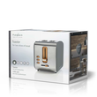 KABT510EGY Nedis Toaster | 2 breite Öffnungen | Soft Touch | Grau Produktbild Additional View 1 S