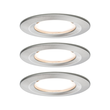 93458 Paulmann EBL Nova Coin rd starr LED 3x6,5W Eis gb Produktbild Additional View 1 S