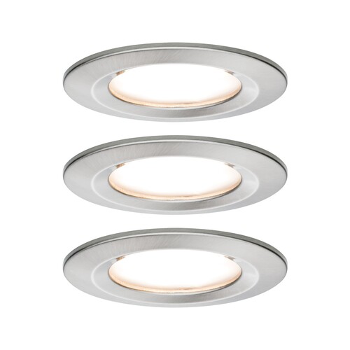 93458 Paulmann EBL Nova Coin rd starr LED 3x6,5W Eis gb Produktbild Additional View 1 L