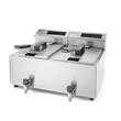 207376 Hendi Friteuse Mastercook digital 2x8L mit Ablasshahn, 2x3500 W Produktbild Additional View 1 S