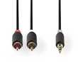 CABW22200AT50 Nedis Stereo Audiokabel 5m 3,5mm Klinken Stecker - 2x Cinch Stecker Produktbild Additional View 1 S