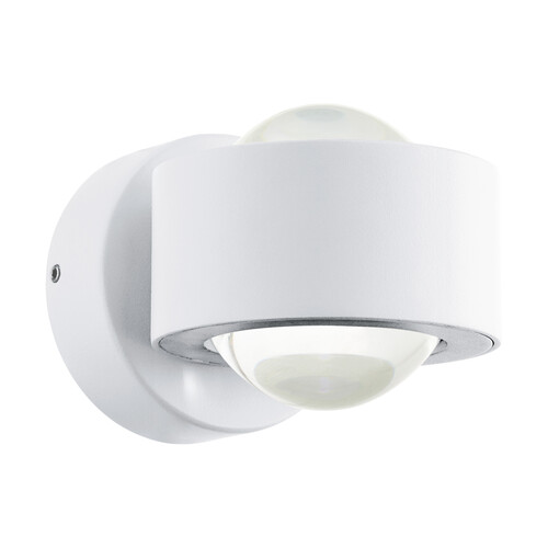 98747 Eglo AL LED WL ALU GLAS WEISS KLAR 2,5W Produktbild Additional View 1 L