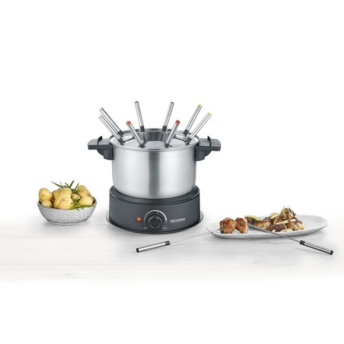 247000 Severin FO 2470 Fondue, 800 W, 8 Gabeln, schwarz Produktbild Additional View 1 L