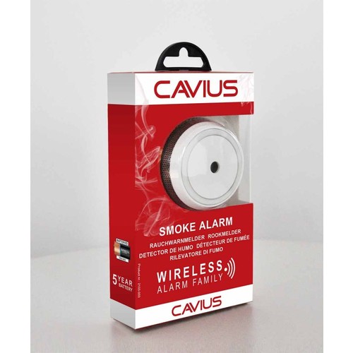 D-14741 CAVIUS Funk-Rauchmelder Wireless 5Y Produktbild Additional View 2 L