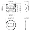 PUC1060 Vogels Deckenadapter für flache Decken (mit Abdeckung) Produktbild Additional View 2 S