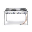149614 Hendi Grillsystem Greenfire mit 4 Brennern, 22 KW, mit Rollenunterbau Produktbild 2 S