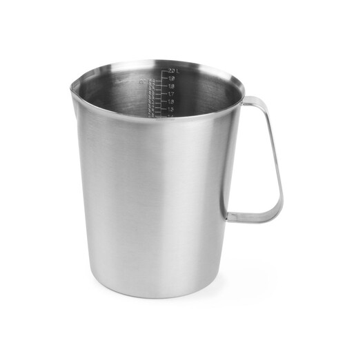 516300 Hendi Messbecher mit Skala, 2.0 Liter, Edelstahl Produktbild Additional View 2 L