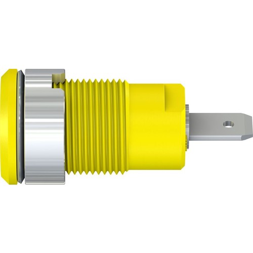 49.7044-24 Multi-Contact SLB4-F/N-X 4mm Sicherheitsbuchse gelb Produktbild Additional View 2 L