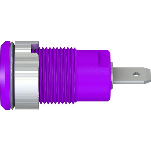 49.7044-26 Multi-Contact SLB4-F/N-X 4mm Sicherheitsbuchse violett Produktbild Additional View 2 L
