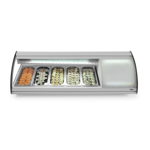 233757 Hendi Sushi Vitrine, 0 12°C, 63L, 160W, 1300x450x(H)330 mm Produktbild Additional View 2 L