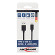 1700-0081 Ansmann Hochwertiges Type C USB Daten  und Ladekabel 200cm Produktbild Additional View 2 S