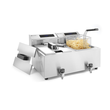 207376 Hendi Friteuse Mastercook digital 2x8L mit Ablasshahn, 2x3500 W Produktbild Additional View 2 S