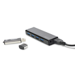 ED-85155 Ednet USB Hub  4PORT USB 3.0 Inkl.5V/2A Netzteil, Schwarz Produktbild Additional View 3 S