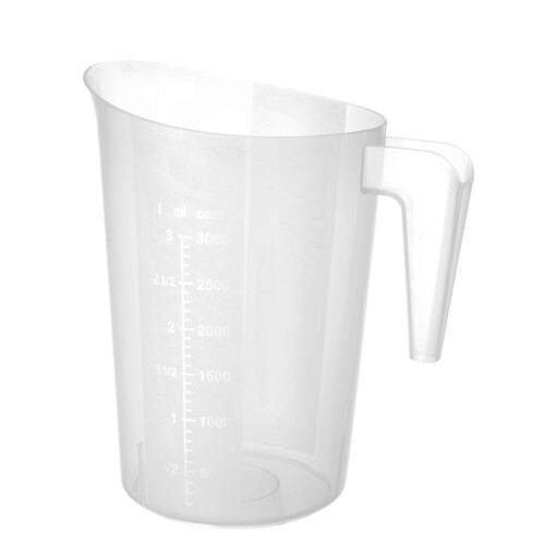 567845 Hendi Messbecher mit Skala, 3.0 Liter stapelbar, aus Polypropylen Produktbild Additional View 3 L