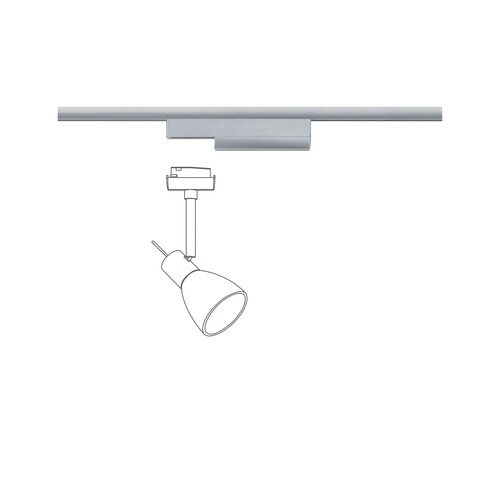 96893 Paulmann URail ZB Spotadapter On/Off/Dimm 0 50W Chrom matt 230V Kunst Produktbild Additional View 3 L