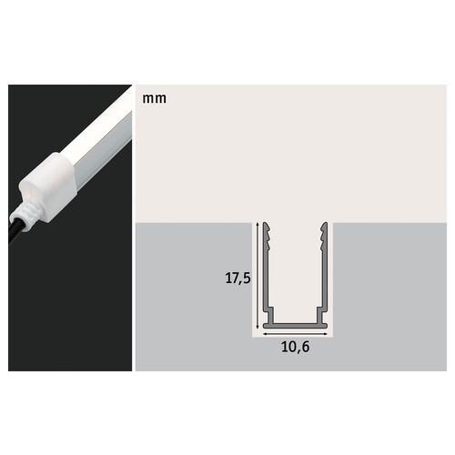 94216 Paulmann Outd Plug&Shine Neon Stripe AluProfil 1m Produktbild Additional View 4 L