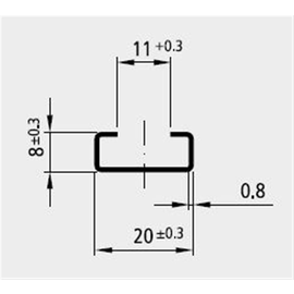 88236206 ELECTRO TERMINAL HS2-O88 HOHLSCHIENE VERZ. GELOCHT Produktbild