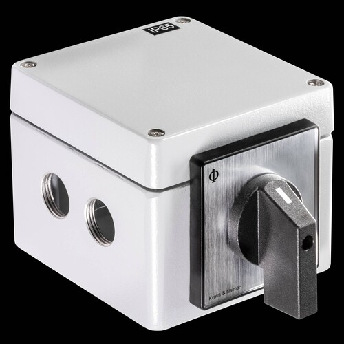 CA20B A401 GK1 K&N MOTORWENDE-SCHALTER 3POL 25A ALU BAUGR. S0  7,5KW Produktbild Front View L