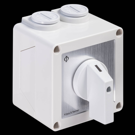 C26 A203 PNL4 K&N AUSSCHALTER 4POL 32A AUFPUTZ IP42 BAUGR. S1 11KW Produktbild front M