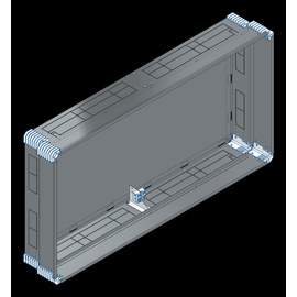 PW-2F/K MEHLER PUTZWANNE M. RÜCKWAND, KOMPLETT AUSSEN B1485XH775XT245MM Produktbild front M