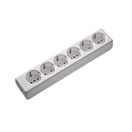 Z1060W KAISER TISCHVERTEILER 6FACH WEISS O.K. 90 GRAD Produktbild front M