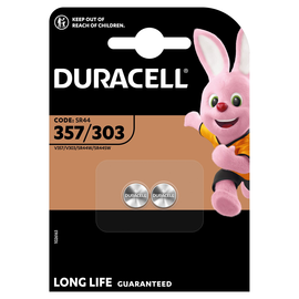 936885 DURACELL 357/B2 KNOPFZELLE (2 STK.BL) 1,5V SPEZIALBATTERIEN Produktbild