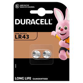 052581 DURACELL LR43/B2 KNOPFZELLEN (2 STK.BL) 1,5V SPEZIALBATTERIEN Produktbild